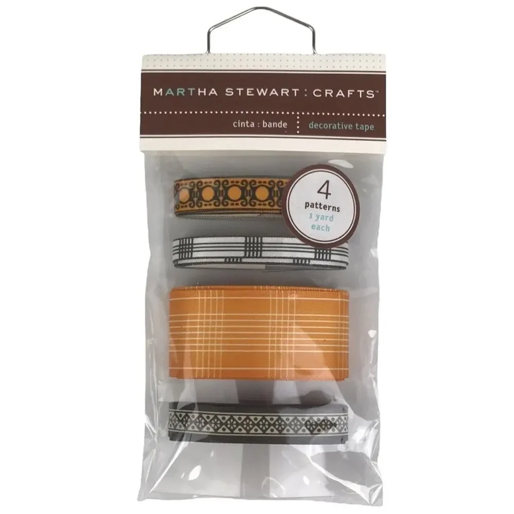 Martha Stewart Crafts Halloween Decorative Tape Jack-O-Lanterns Fall Lot of 4